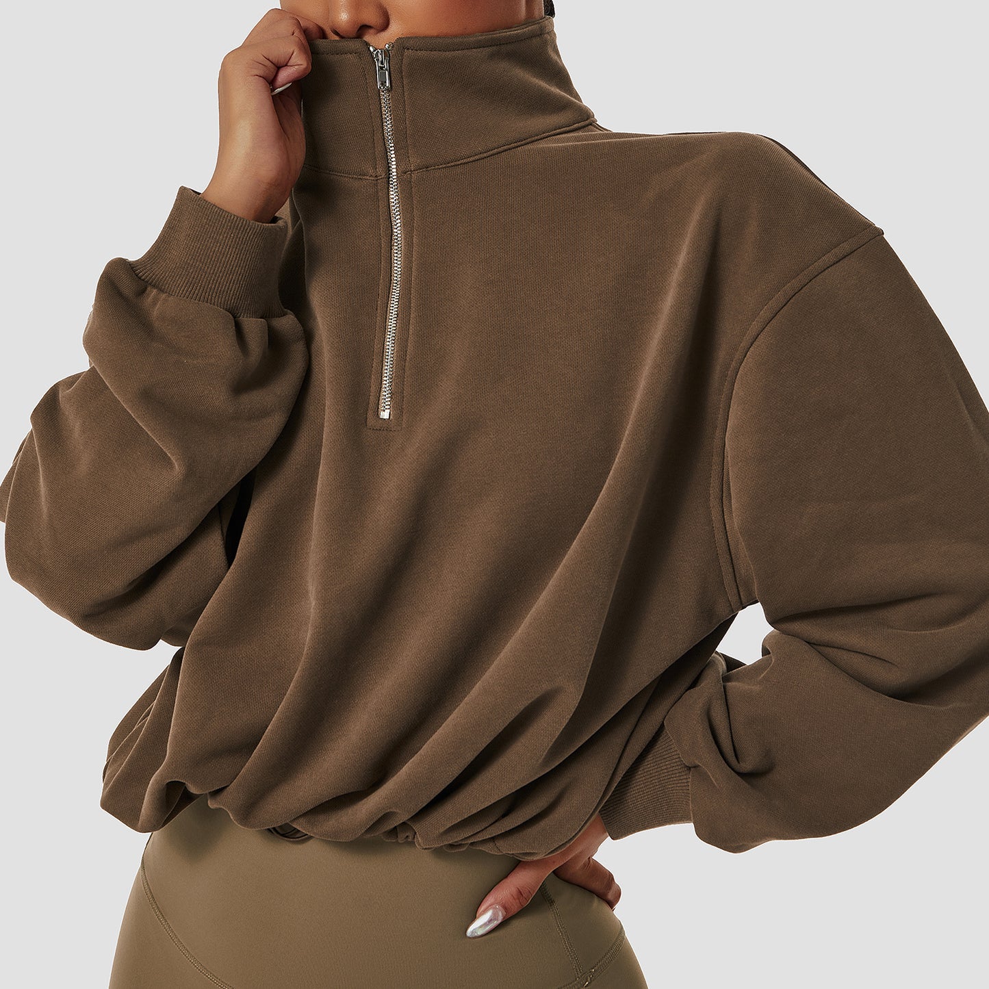 High Neck Fitness Sweatshirt