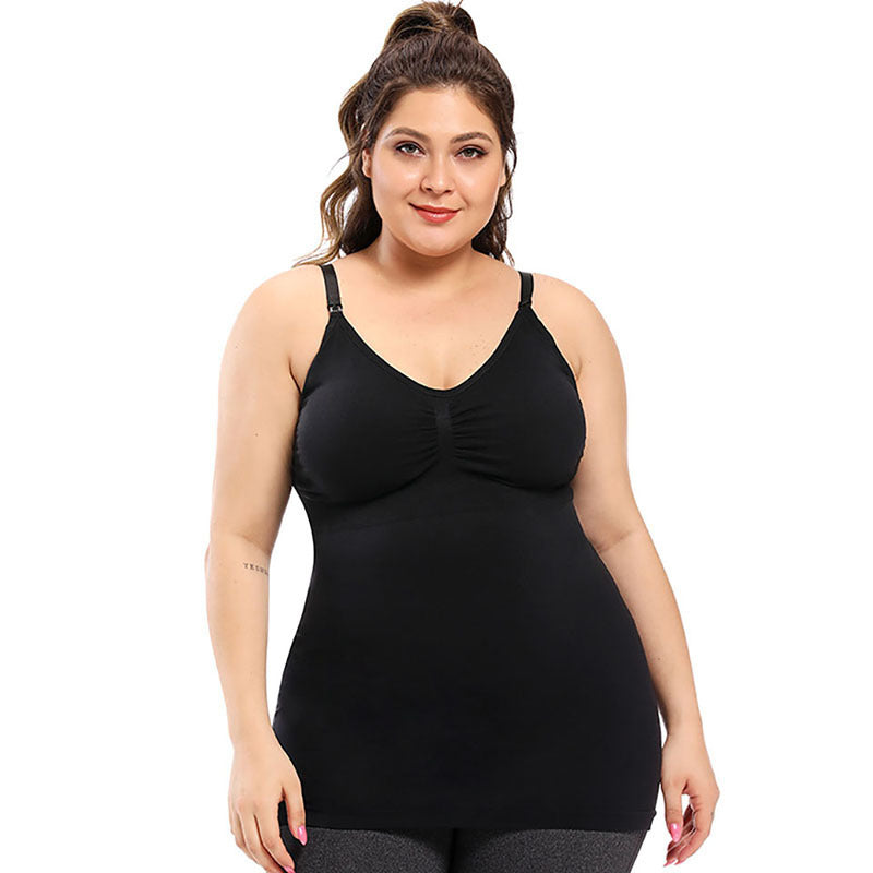 Maternity bra underwear with high elastic nursing vest