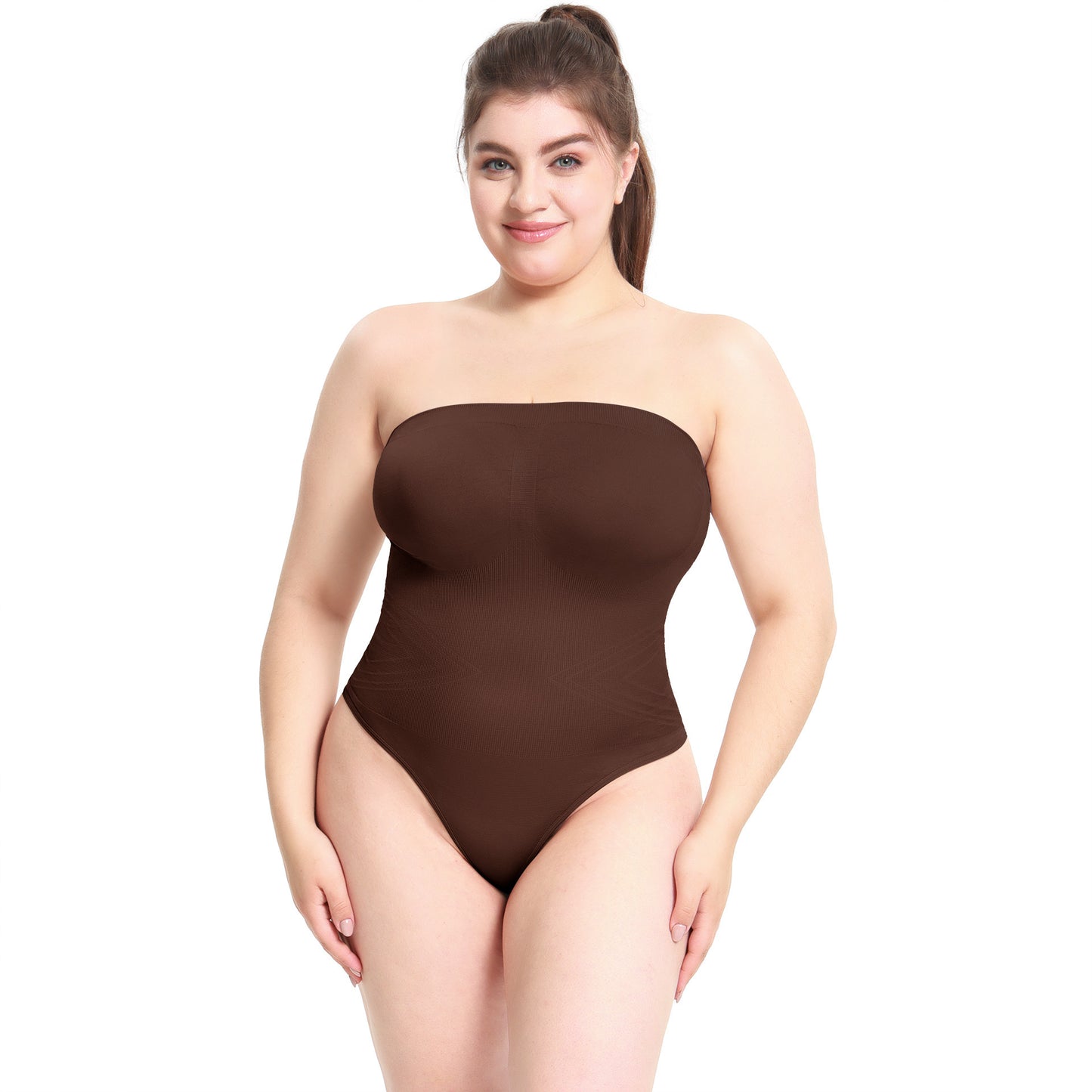 Seamless Body-Shaping Jumpsuit with Detachable Tank