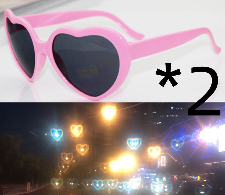 Love Heart Night Light Glasses