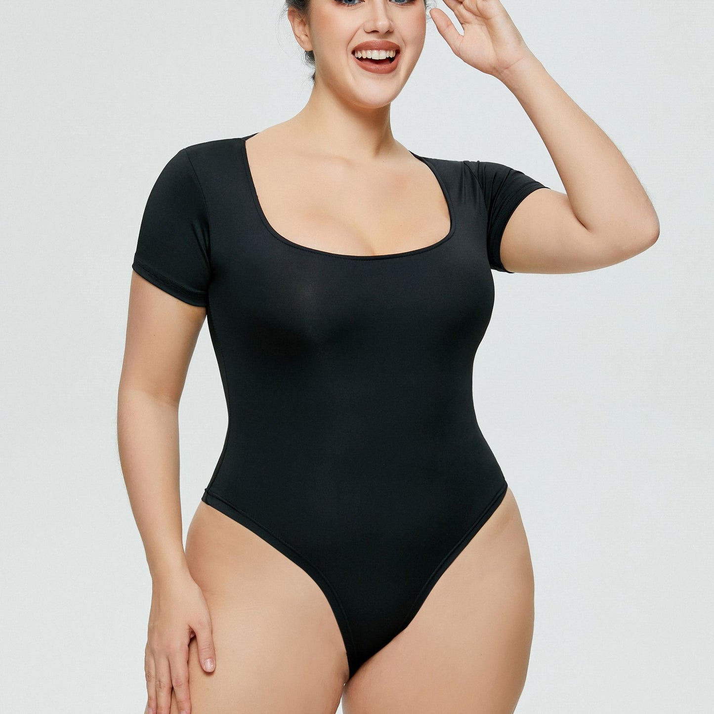 Women's Solid Color Short-sleeved T-shirt T-shaped Jumpsuit