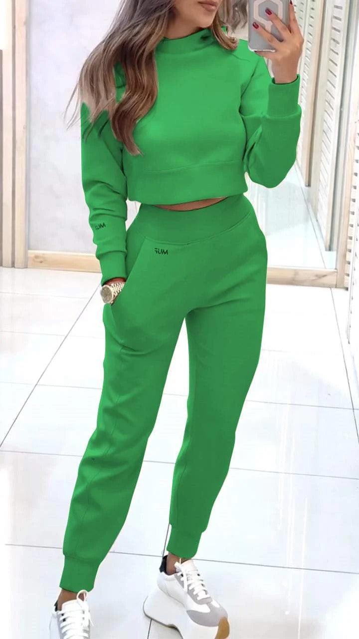 Women's Stand Collar Sports Set