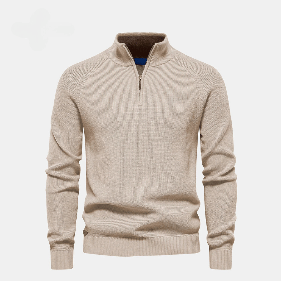 Half-Zip Knitted Sweater