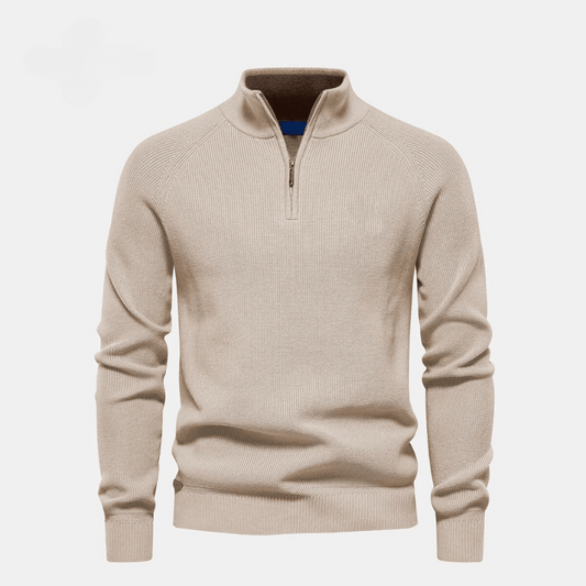 Half-Zip Knitted Sweater