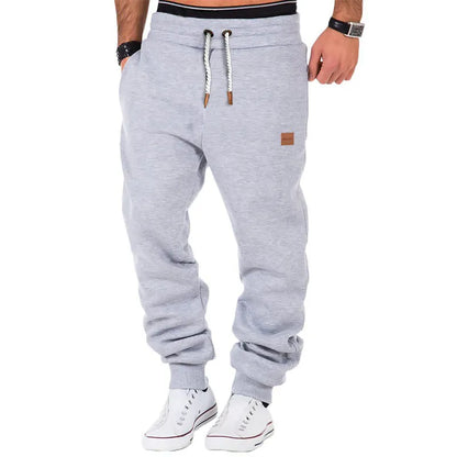 Men's Solid Color Drawstring Waist Sweatpants