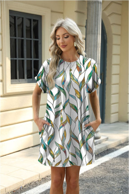 Short Sleeve Pocket Dress