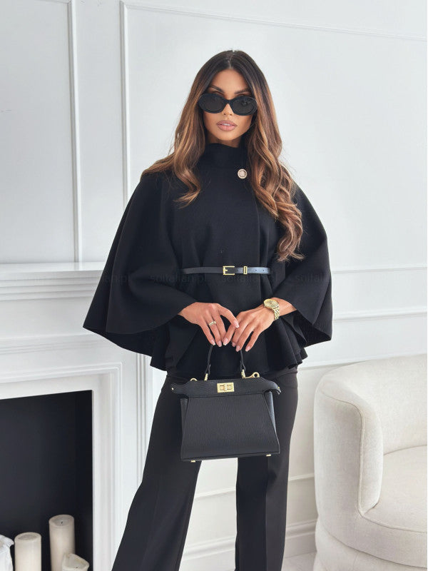 Women's Batwing Woolen Sweater Jacket