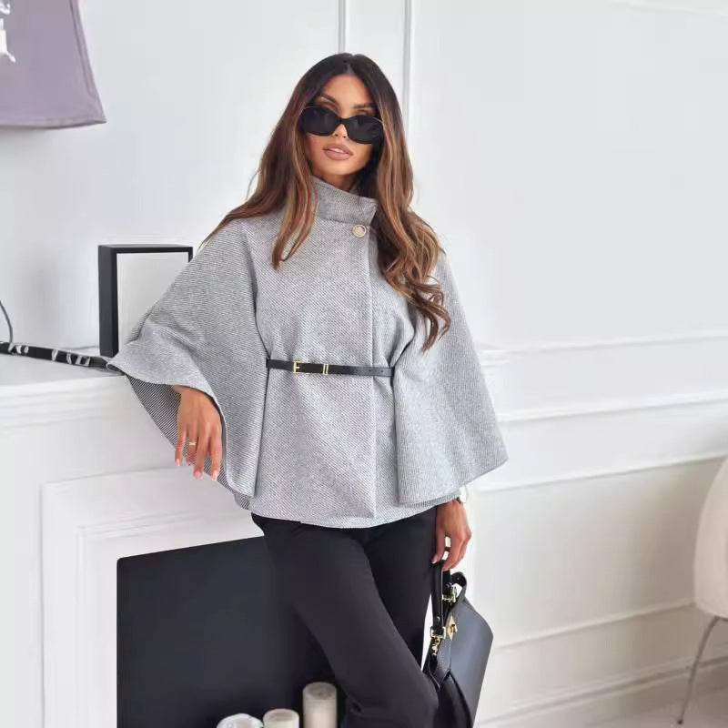 Women's Batwing Woolen Sweater Jacket
