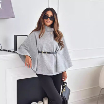 Women's Batwing Woolen Sweater Jacket