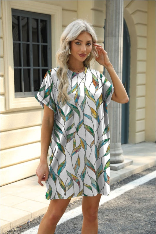 Short Sleeve Pocket Dress