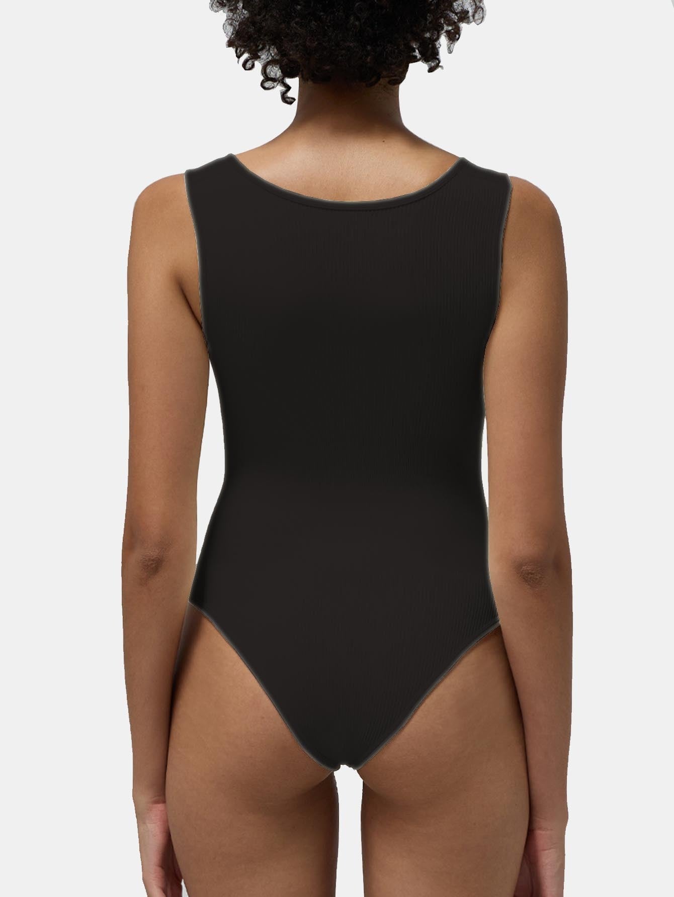 Women's Sleeveless Yoga Bodysuit - One-Piece Sportswear