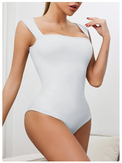 Women's Sleeveless Yoga Bodysuit - One-Piece Sportswear