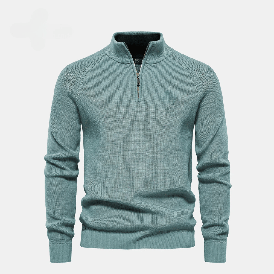 Half-Zip Knitted Sweater