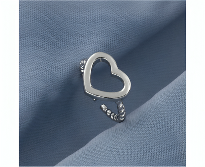 2Pcs Couple Rings Hollow Plated