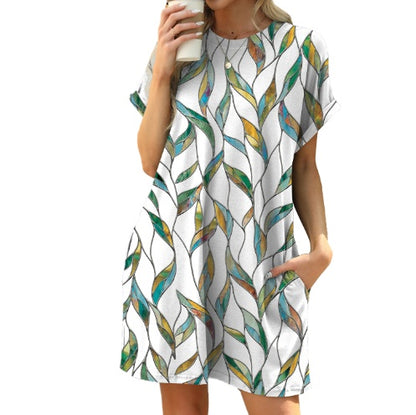 Short Sleeve Pocket Dress