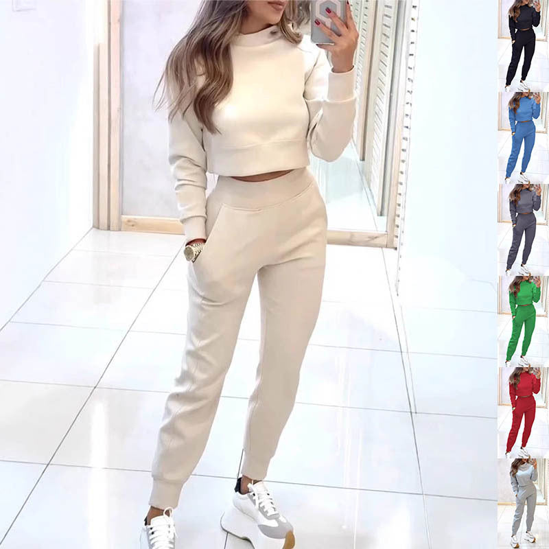 Women's Stand Collar Sports Set
