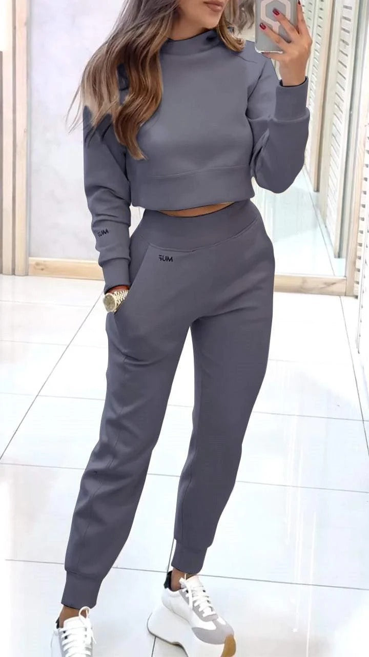 Women's Stand Collar Sports Set