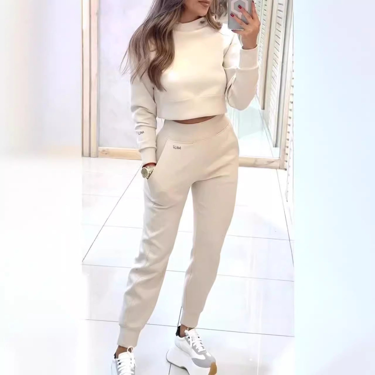 Women's Stand Collar Sports Set