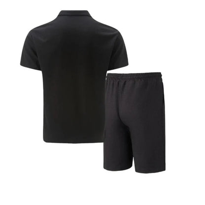 IBIZA Co-Ord Set – Zip Neck Polo & Soft Knit Shorts
