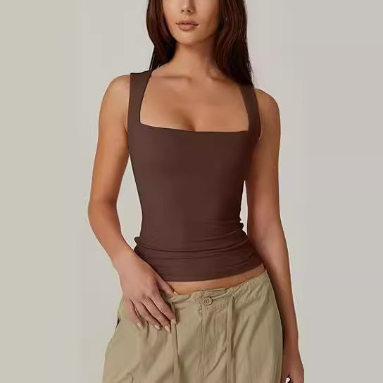 Women's Slim Square Neck Tank
