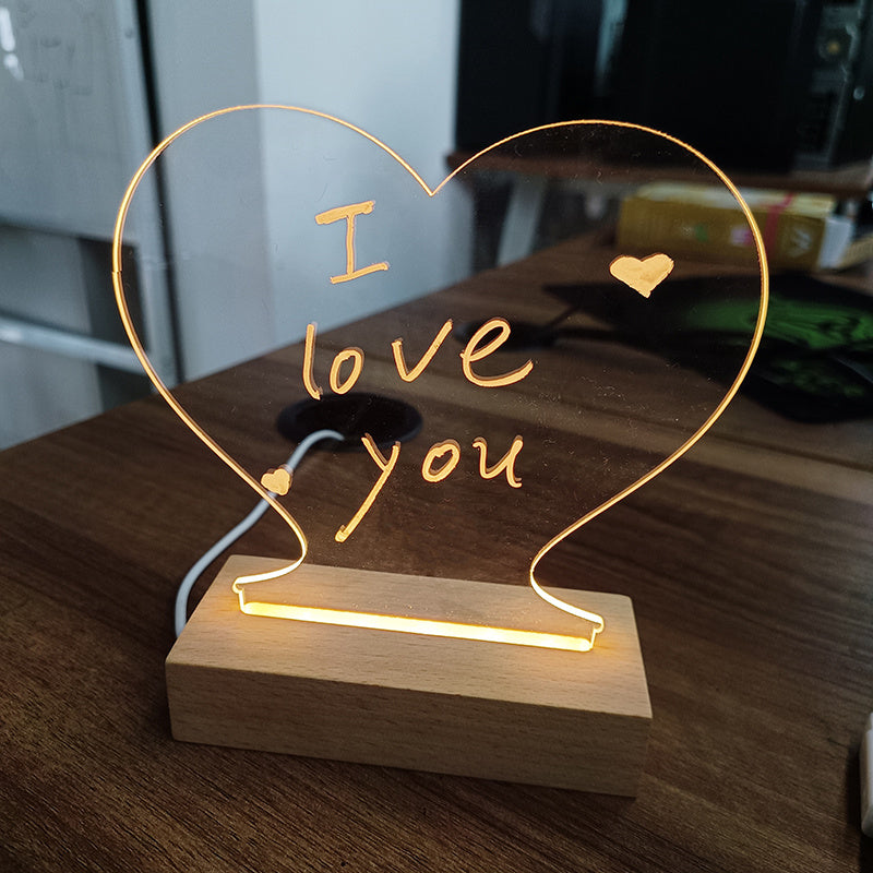 Creative LED Message Night Light