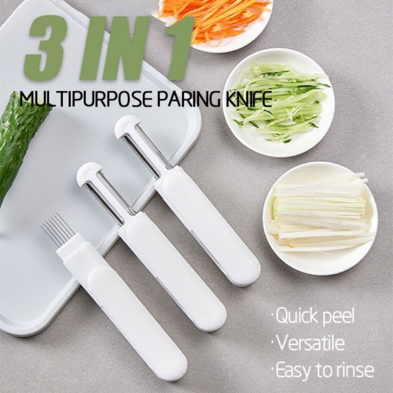 3-in-1 Rotary Paring Knife