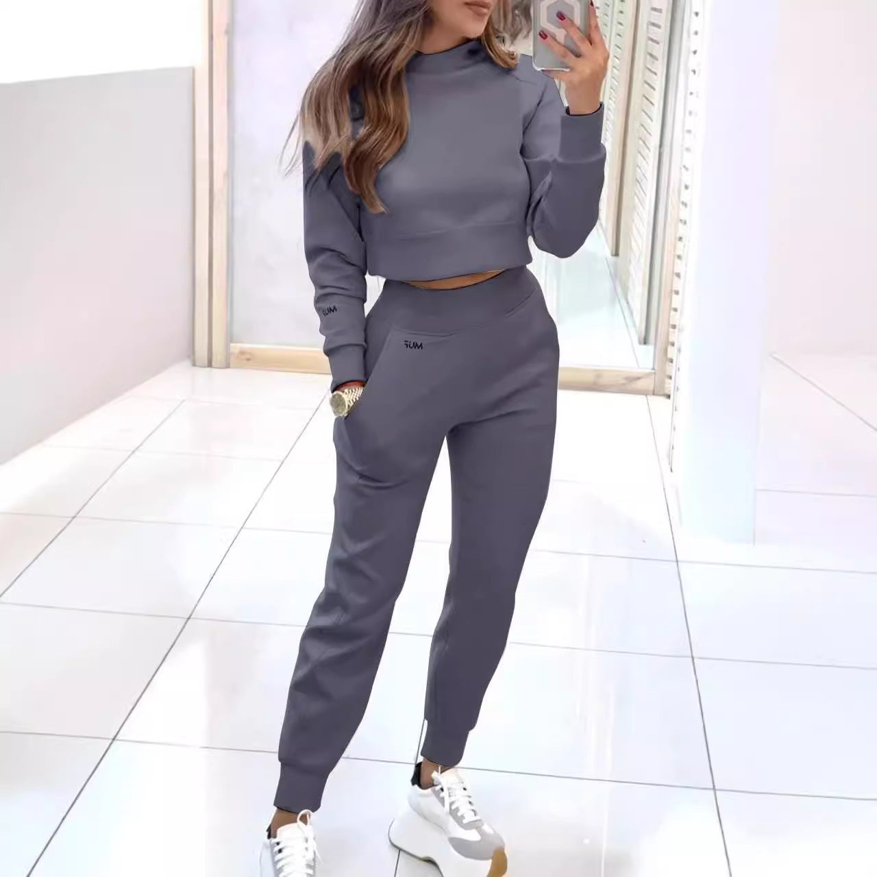 Women's Stand Collar Sports Set