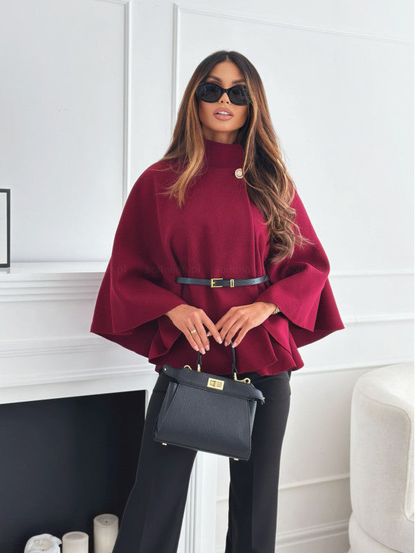 Women's Batwing Woolen Sweater Jacket