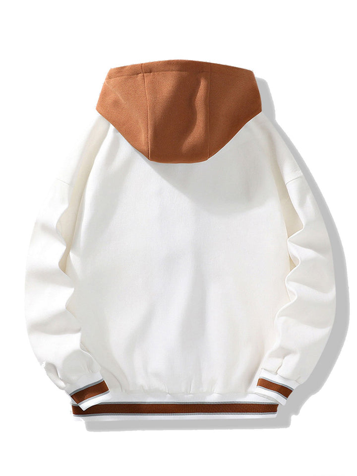 2 In 1 Hooded Baseball Jacket