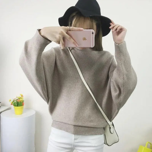 Cozy One-Shoulder Knit Sweater