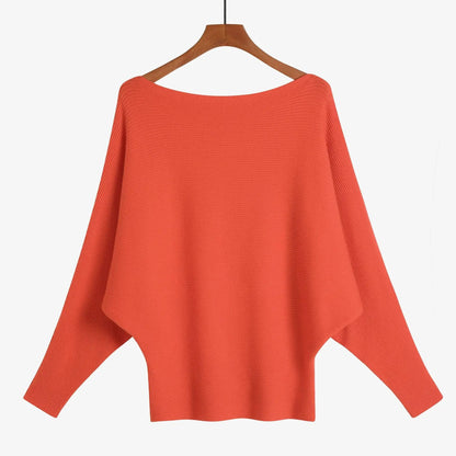 Cozy One-Shoulder Knit Sweater