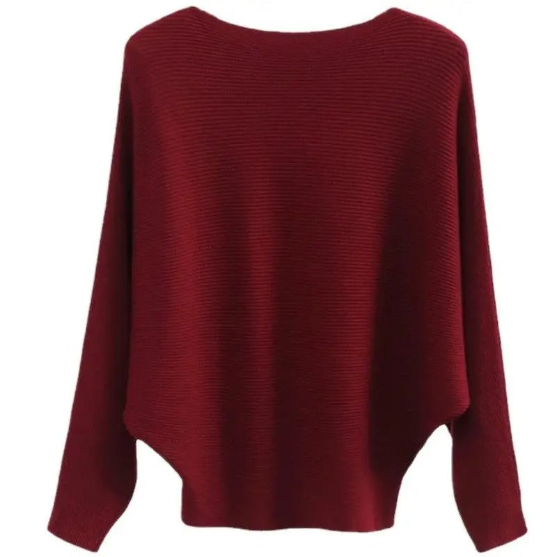 Cozy One-Shoulder Knit Sweater