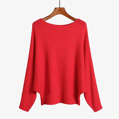 Cozy One-Shoulder Knit Sweater