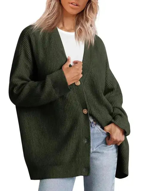 Cashmere Cardigan With V-Neck